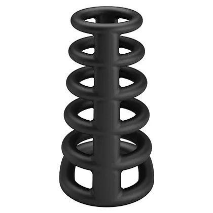 Pretty Love Rodrigo – Inel Erecție silicon, 6 Inele Negru