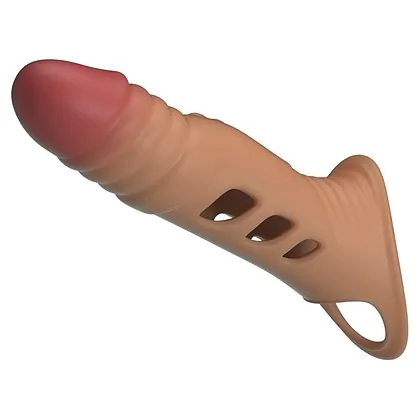 Pretty Love Sleeve TPE Vibrator – 21–25 cm, Diam. 5.5–5.9 Flesh