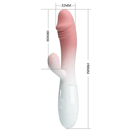 Pretty Love Snappy: 30 Moduri Vibrator Rabbit Dual Roz