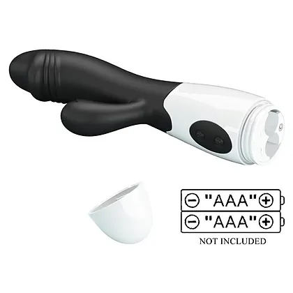 Pretty Love Snappy Black — Iepuraș Dual, 30 Moduri