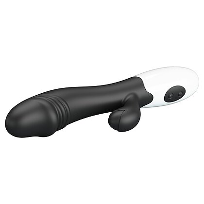 Pretty Love Snappy Black — Iepuraș Dual, 30 Moduri Negru