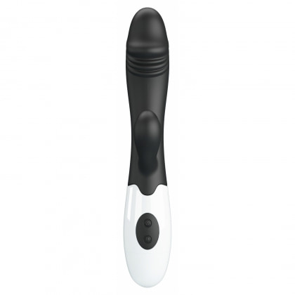 Pretty Love Snappy Black — Iepuraș Dual, 30 Moduri Negru