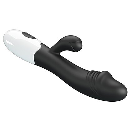 Pretty Love Snappy Black — Iepuraș Dual, 30 Moduri Negru