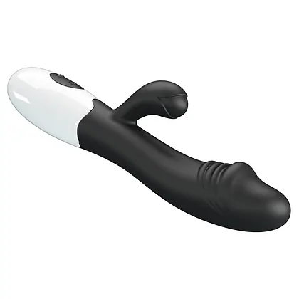 Pretty Love Snappy Black — Iepuraș Dual, 30 Moduri Negru