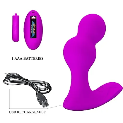 Pretty Love Terrance — Vibrator Anal Flexibil, 12 Moduri Mov