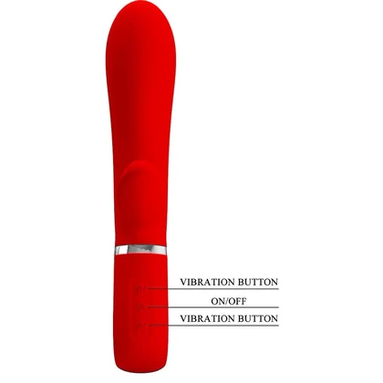 Pretty Love Thomas — Rabbit Vibrator 7 Moduri, Roșu