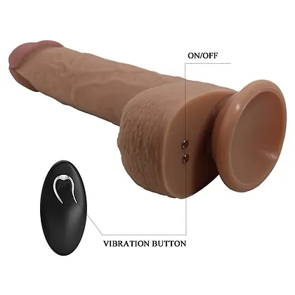 Pretty Love Tommy Vibrator Realist 3 Moduri cu Ventuză
