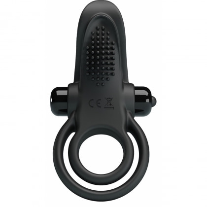 Pretty Love Vibrant Penis Ring Negru