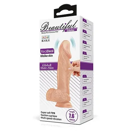 Pretty Love Zebulon — Vibrator Realist 19,4 cm cu Ventuză