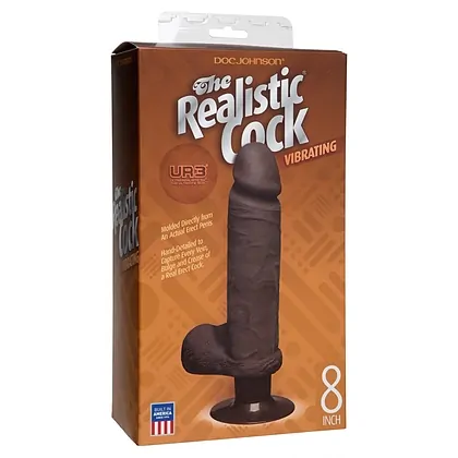 Realistic Vibrating 23.5cm Negru