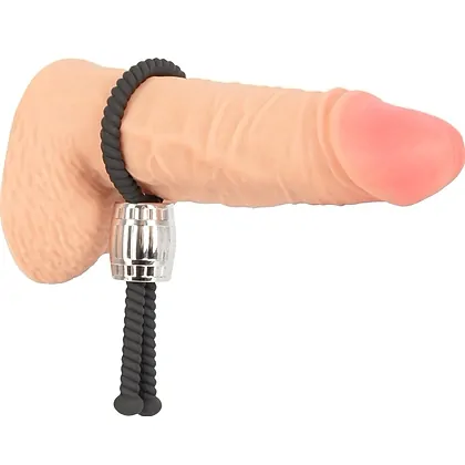 Rebel Heavy Rope Inel Reglabil Pentru Penis și Testicule Negru