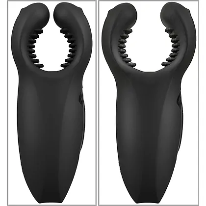 Rebel Man Wand 3 Motoare, 10x10 Moduri, Reîncărcabil Negru