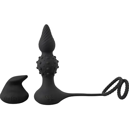 Rebel RC Dop Anal Vibrator cu Inele 10 Moduri Wireless Negru