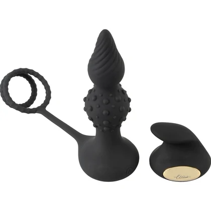 Rebel RC Dop Anal Vibrator cu Inele 10 Moduri Wireless Negru