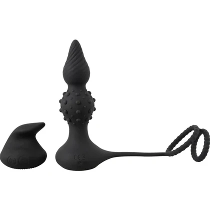 Rebel RC Dop Anal Vibrator cu Inele 10 Moduri Wireless Negru