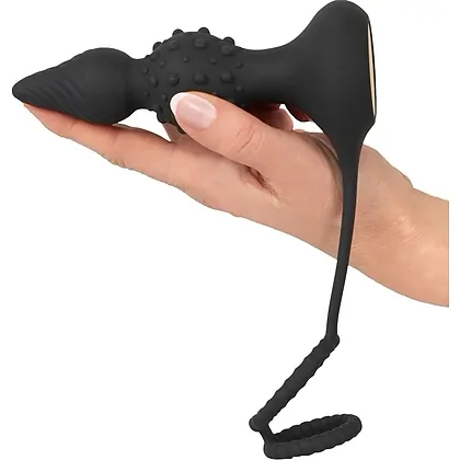 Rebel RC Dop Anal Vibrator cu Inele 10 Moduri Wireless Negru