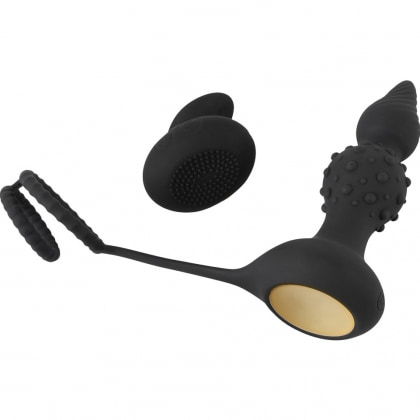 Rebel RC Dop Anal Vibrator cu Inele 10 Moduri Wireless Negru
