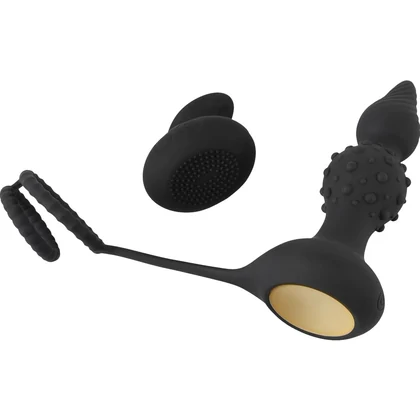 Rebel RC Dop Anal Vibrator cu Inele 10 Moduri Wireless Negru