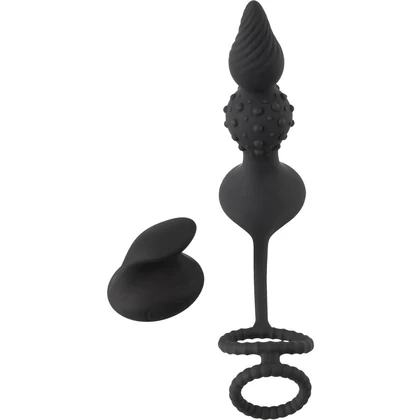 Rebel RC Dop Anal Vibrator cu Inele 10 Moduri Wireless Negru