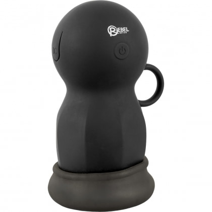 Rebel Shaker – Masturbator cu Scuturare 3 Trepte, Reîncărcabil Negru