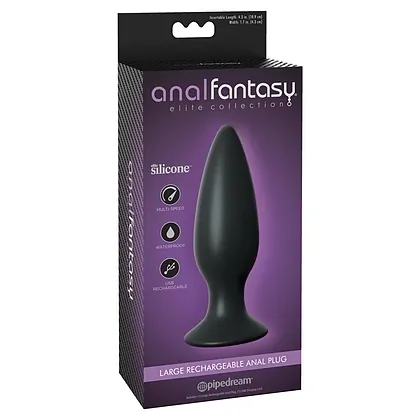 Rechargeable Anal Plug Large Negru