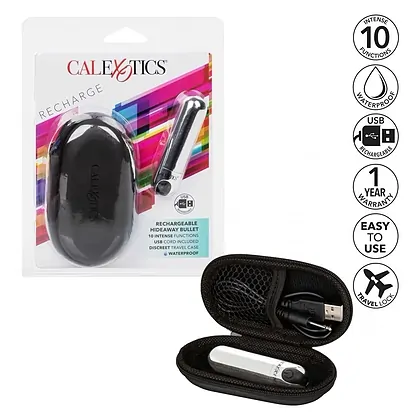 Rechargeable Hideaway Ou Vibrator Argintiu
