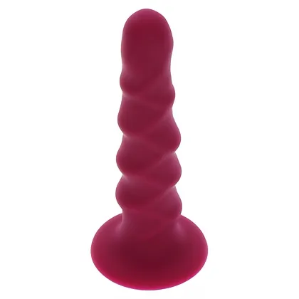 Ribbed Dong 16cm Roșu