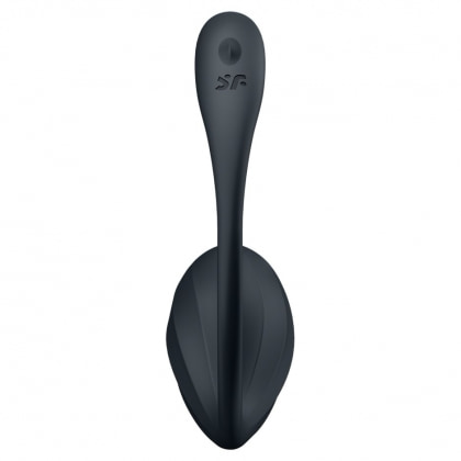 Ribbed Petal Satisfyer — 12 Programe, silicon Moale, Impermeabil Negru