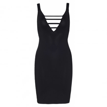 Rochie Leg Avenue Deep-V Callie Negru M