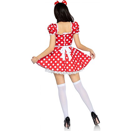 Rochie Leg Avenue Polka Dot Roșu L