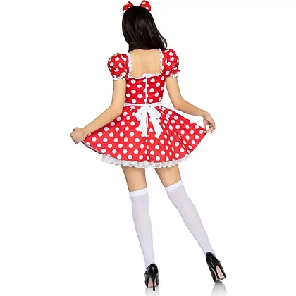 Rochie Leg Avenue Polka Dot Roșu M
