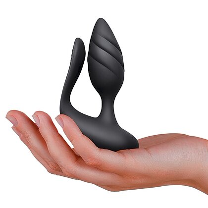 Rocks-Off Cocktail Dual Motored Couples Toy Negru