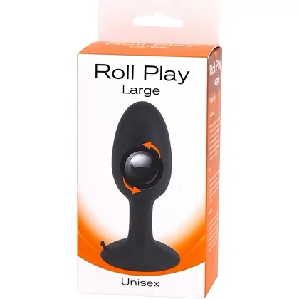 Roll Play Anal Plug Large Negru