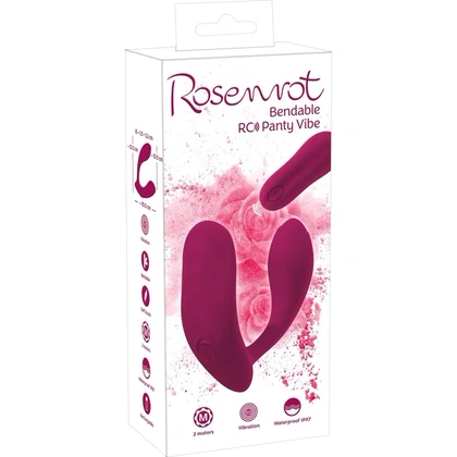 Rosenrot Panty Vibrator Roz 10 Moduri și 2 Motoare