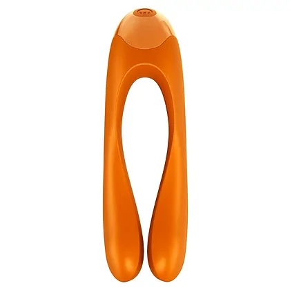 Satisfyer Candy Cane Finger Vibrator Portocaliu
