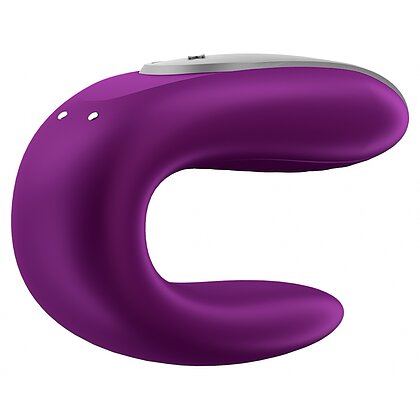Vibrator Smart Satisfyer Double Fun pentru Cupluri Mov