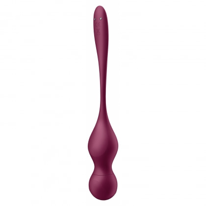Satisfyer Love Birds Vary Set Kegel Reîncărcabil 3 Greutăți Vișiniu