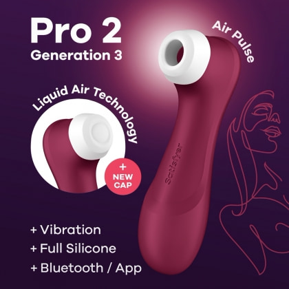 Satisfyer Pro 2 Generation 3 Air Pulse Roșu