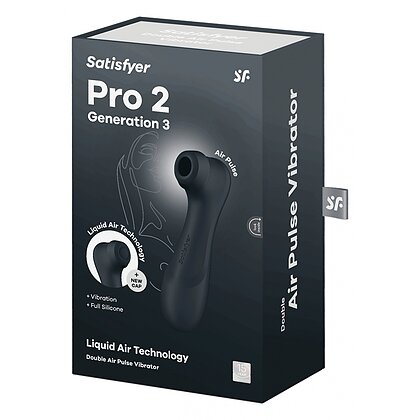 Satisfyer Pro 2 Generation 3 With Liquid Air Dark Grey Negru