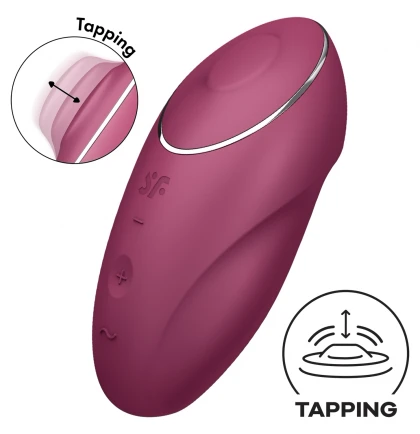 Satisfyer Tap Climax 1 Roșu 11 Vibrații + 11 Tapping
