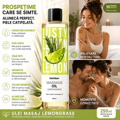 Satisfyer Ulei De Masaj Lemongrass 250 ml — Revigorant