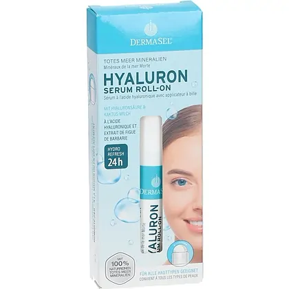 Ser roll-on ochi cu acid hialuronic și lapte de cactus Dermasel 15 ml