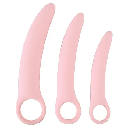 Set 3 Dilatatoare Vaginale Sweet Smile Antrenor Pelvin Roz