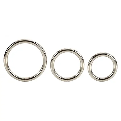 Set 3 Inele Penis Silver Ring Argintiu