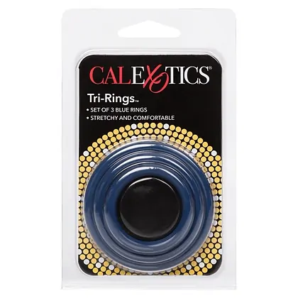 Set 3 Inele Penis Tri-Rings Albastru