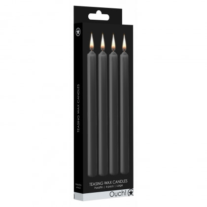 Set 4 Lumânări Negru