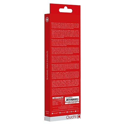 Set 4 Lumânări Teasing Wax Large Roșu