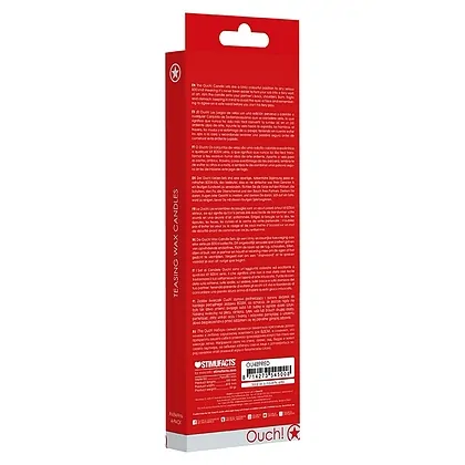 Set 4 Lumânări Teasing Wax Large Roșu