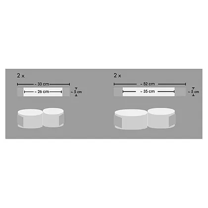 Set 4 Piese Bad Kitty Arm And Leg Restraints Negru