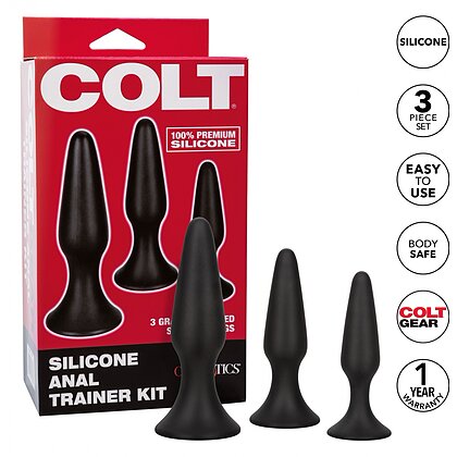 Set Anal Plug COLT Silicone Negru